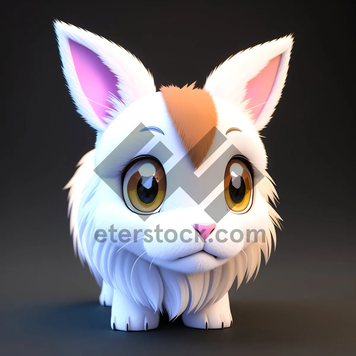 Picture of Cute Bunny Cartoon Art with Funny Character