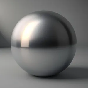 Glossy Satellite Sphere with Reflective Glass