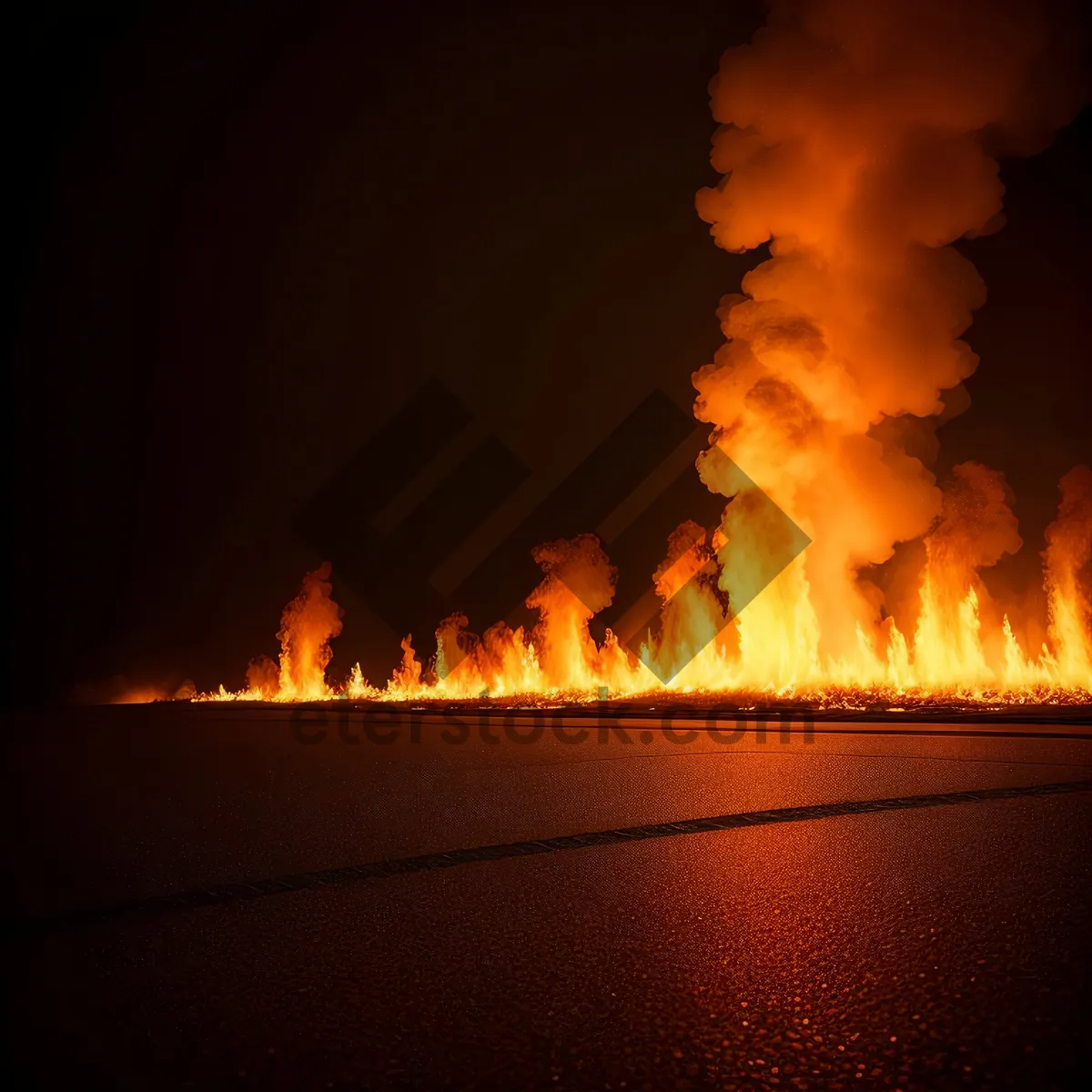 Picture of Blazing Fire: Intense Heat and Fiery Glow