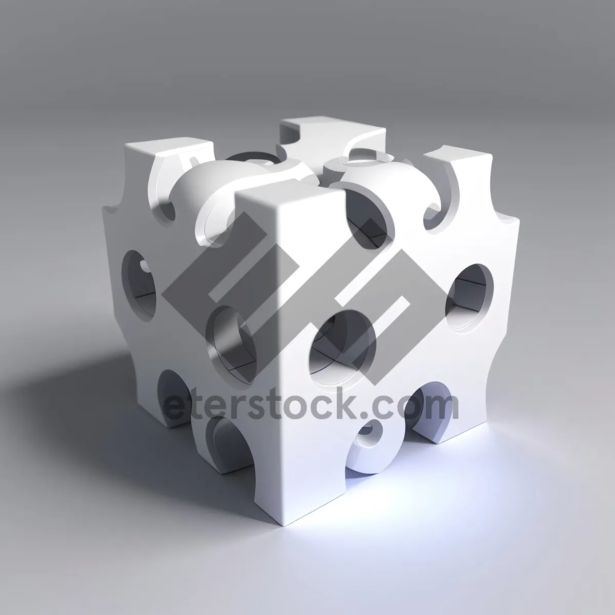 Picture of 3D Dice Success in Gambling Game