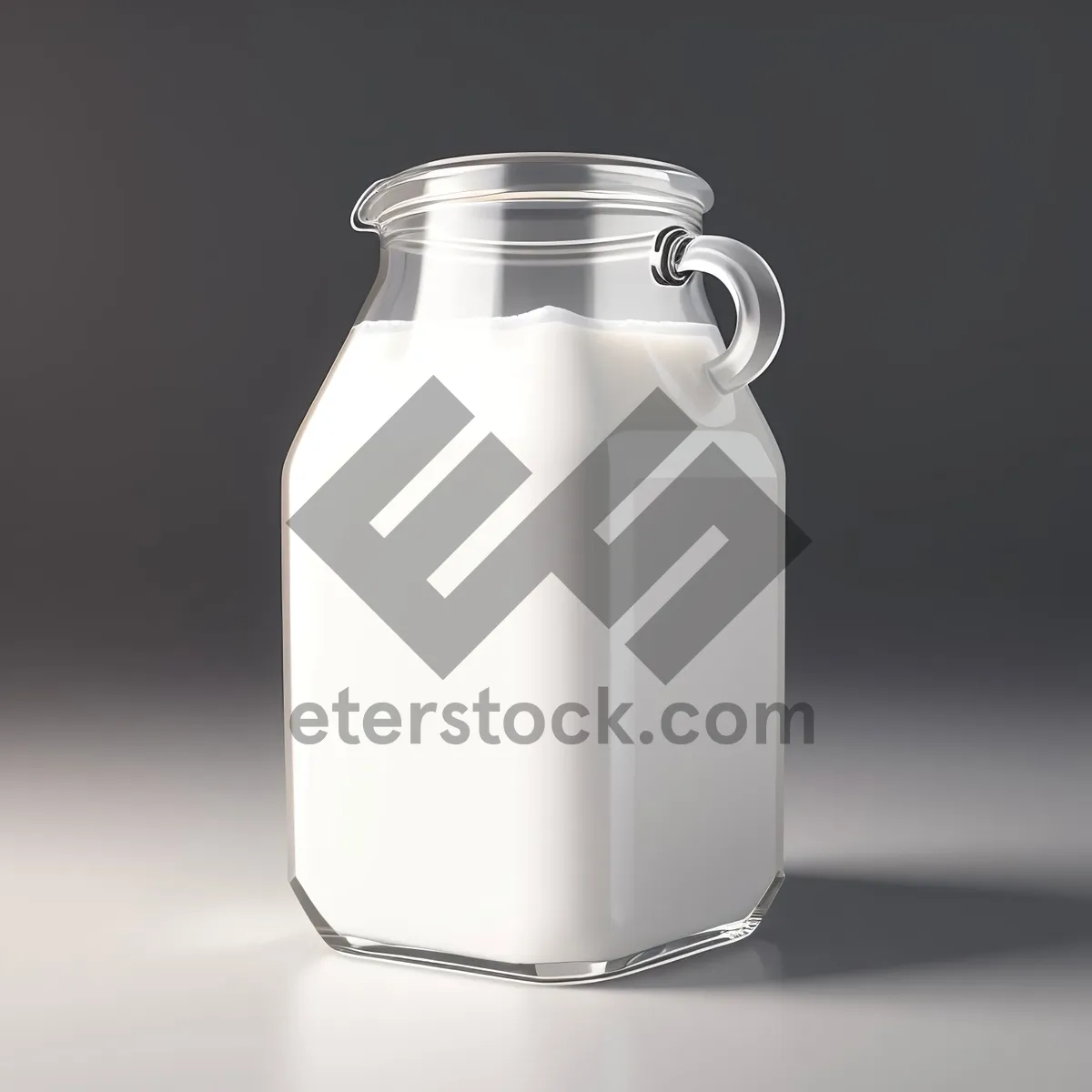 Picture of Clean and Healthy Glass Milk Bottle