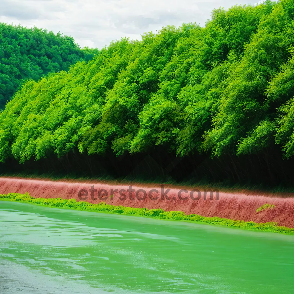 Picture of Lush Golf Course in Highland Landscape