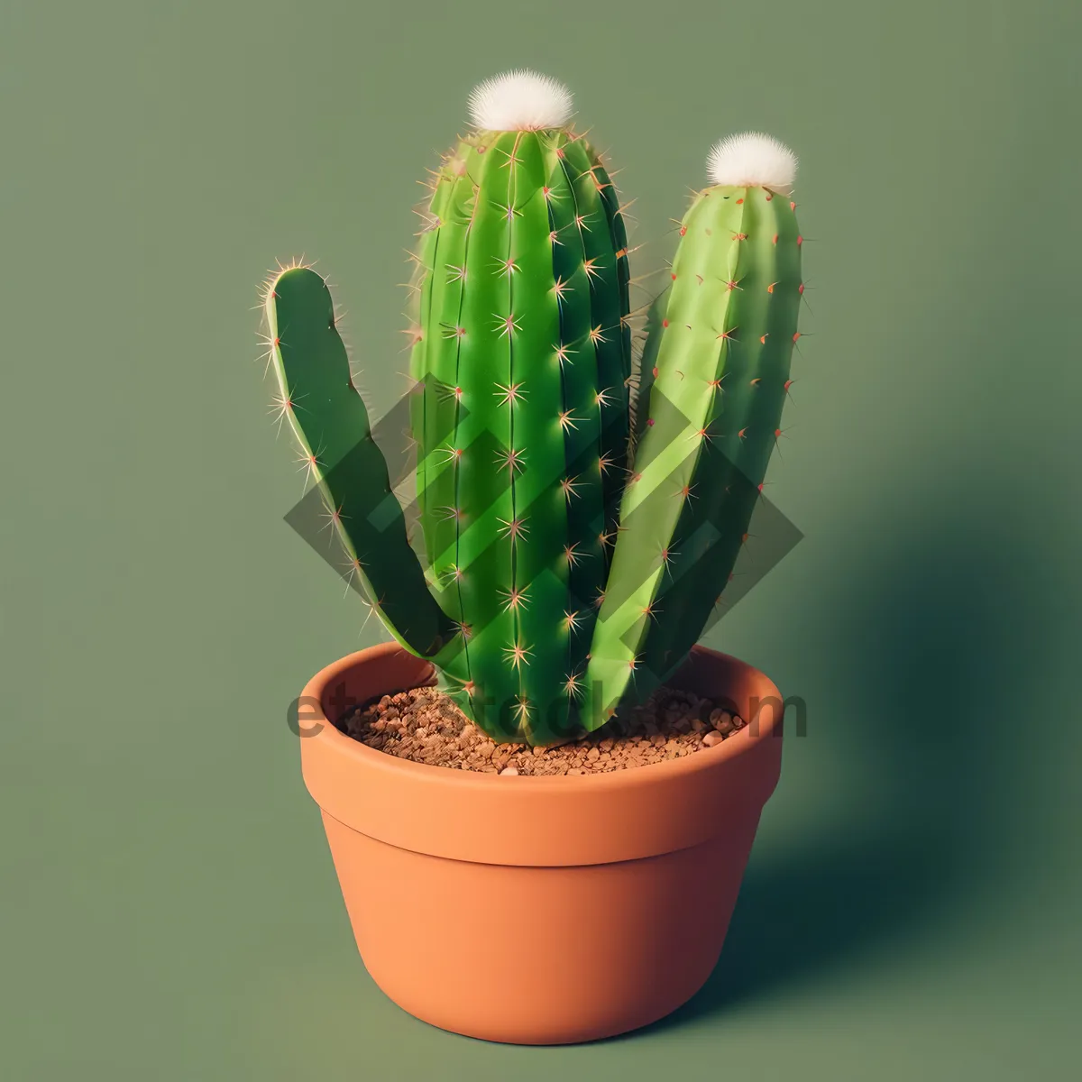 Picture of Growth and Herb: Lush Horsetail Vascular Plant in Pot