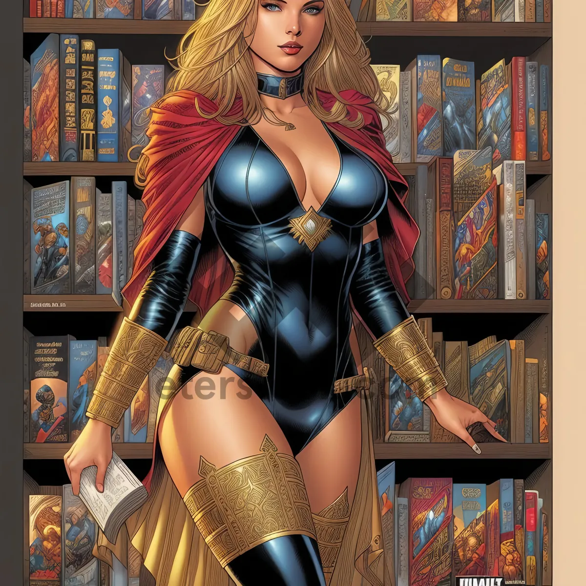 Picture of Comic Book Vixen Poses in Seductive Lingerie