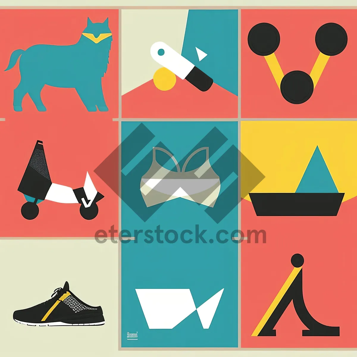 Picture of Symbolic Graphic Icon Set for Design Sign