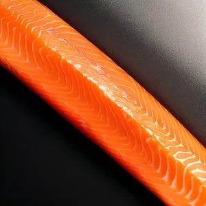 Orange Raw Salmon Flag": A vibrant depiction of fresh seafood.