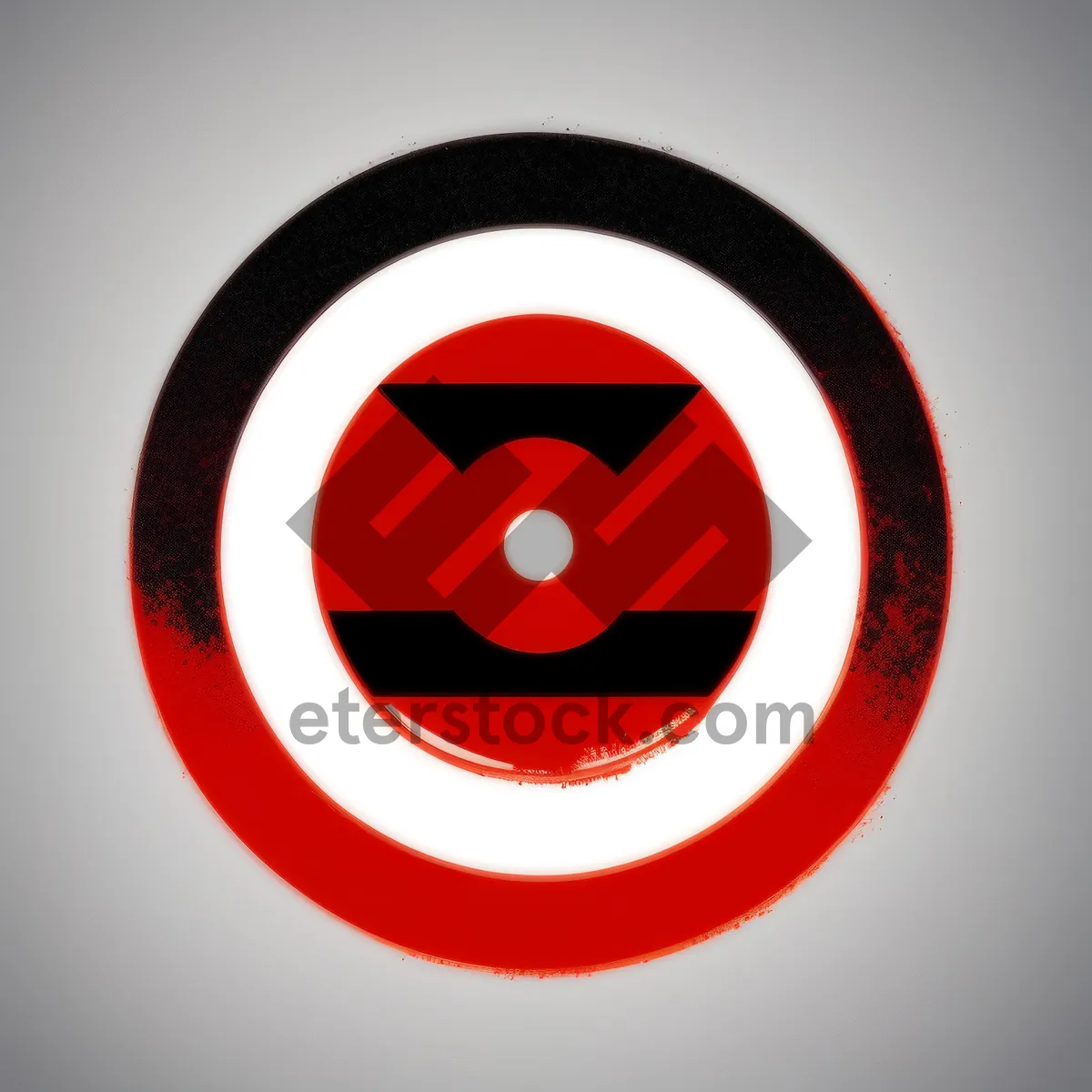 Picture of Glossy Round Hazard Button Icon