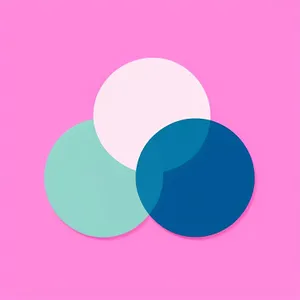 Colorful Polka Dot Circle Card Icon