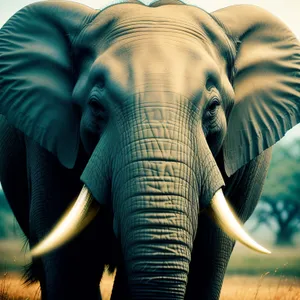 Majestic Tusker: Iconic South African Safari Wildlife