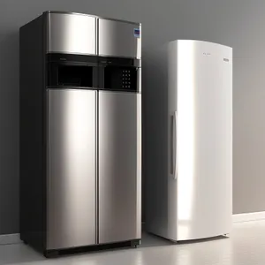 Modern White Refrigerator in Stylish Interior Design