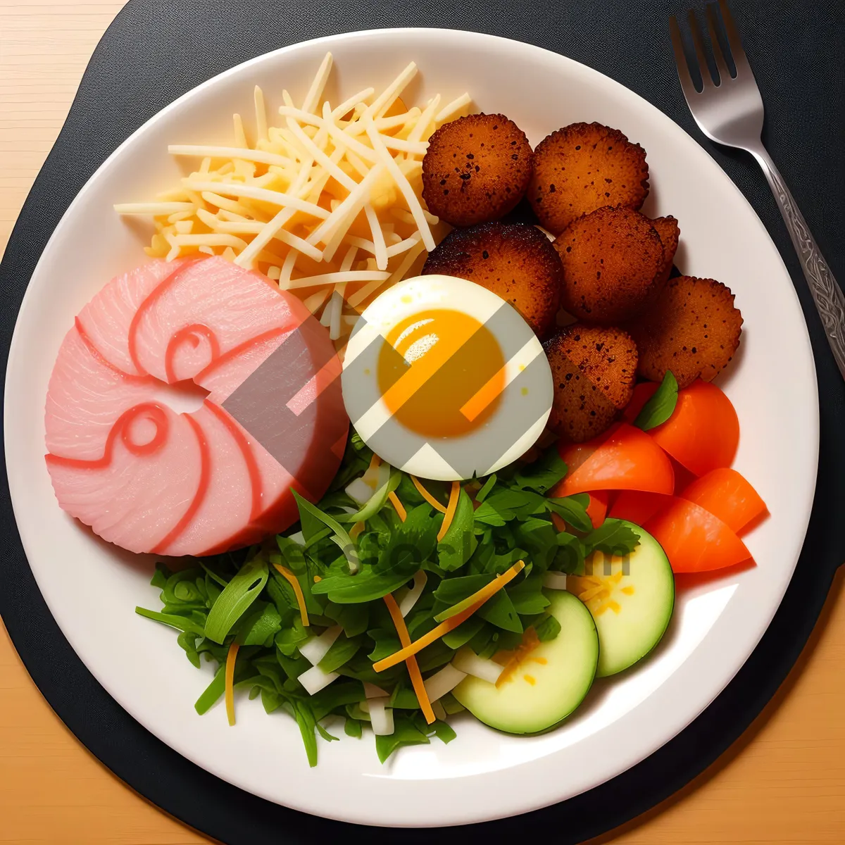 Picture of Delicious Gourmet Vegetable Salad Plate