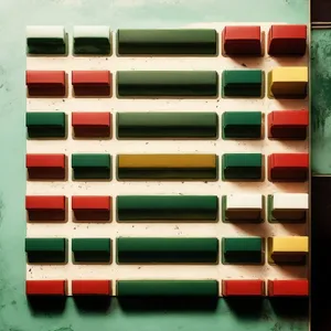 Colorful Artistic School Drawing Tools