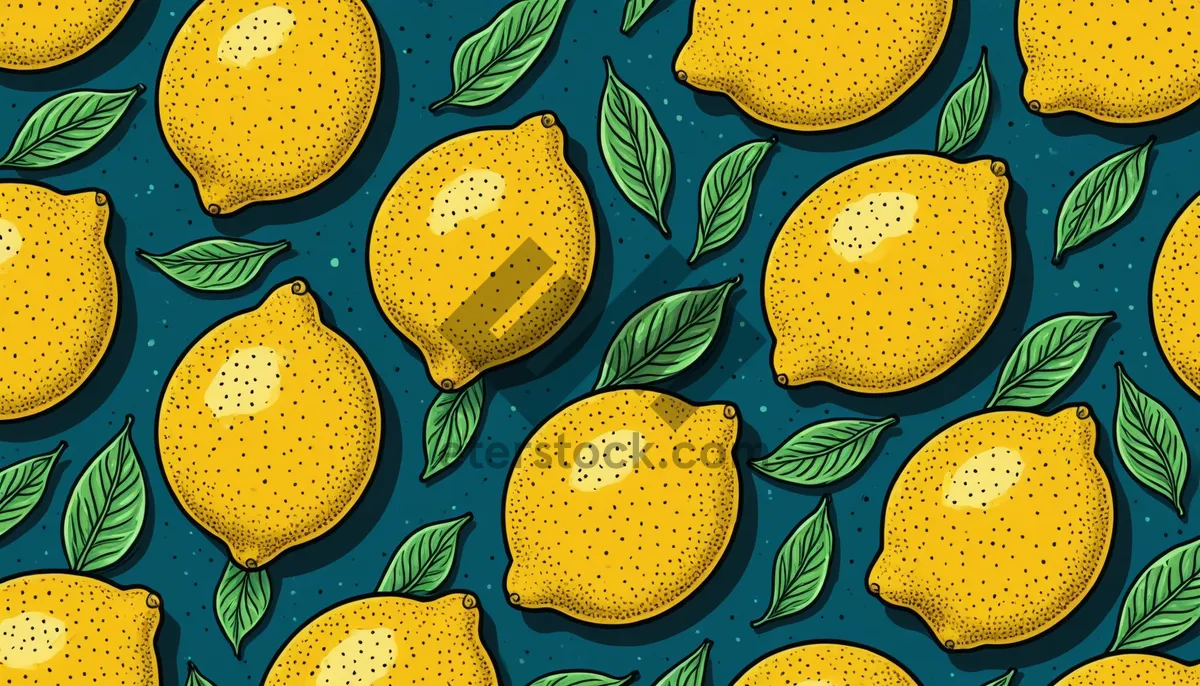 Picture of Yellow Melon Texture Pattern Honeycomb Framework