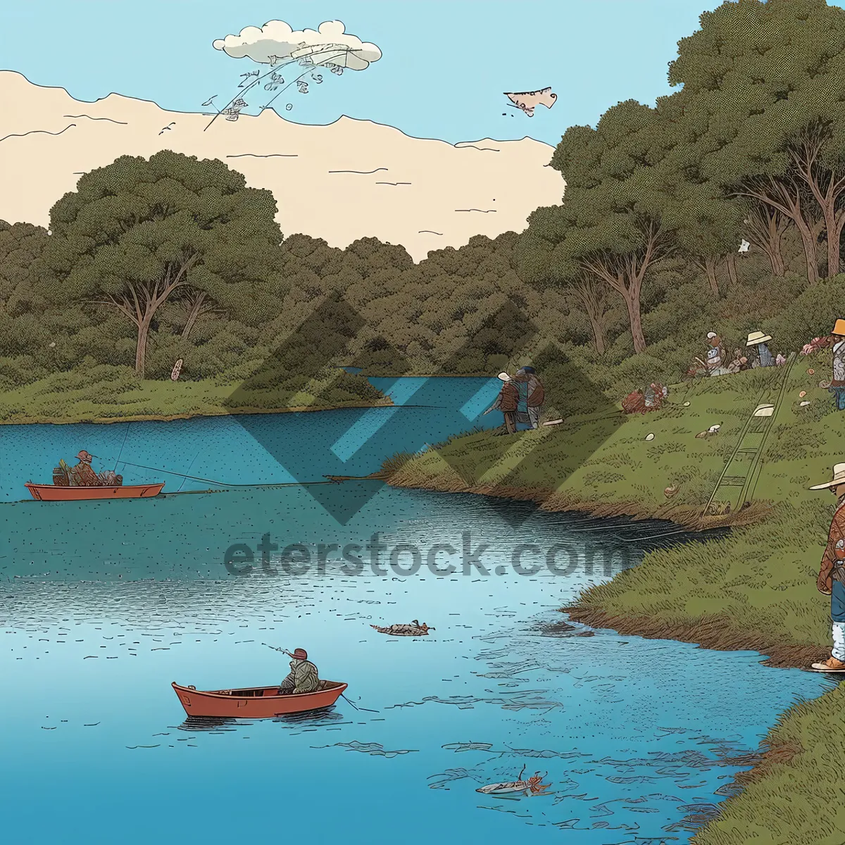 Picture of Serene Coastal Mountain Reflection on Lake