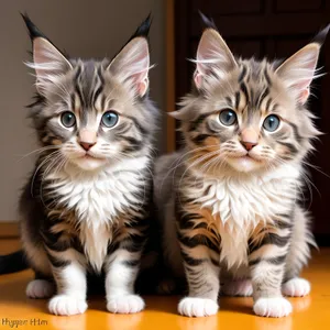 Curious Kitty with Adorable Tabby Stripes