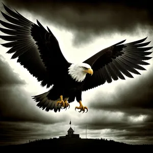 Graceful Majesty in Flight - Bald Eagle Soaring