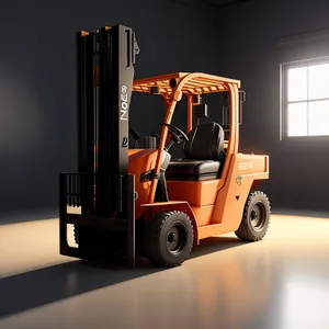 Heavy Duty Forklift Truck in Industrial Transportation
