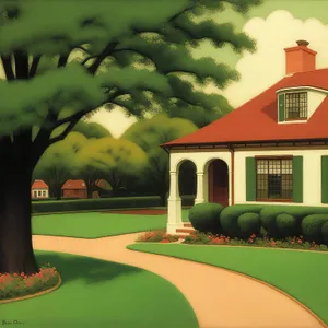 Serenity at the Golf Resort: Lush Fairways, Majestic Trees, and Exquisite Scenery