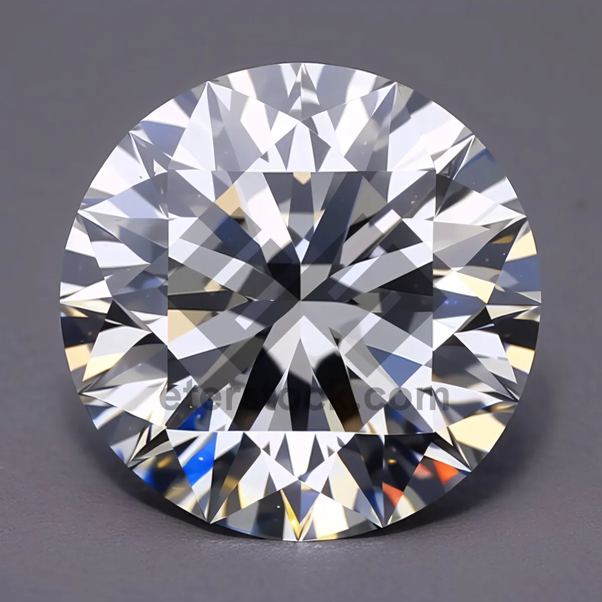 Picture of Brilliant Gemstone Facet: A Luxurious Diamond Jewel