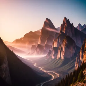 Grand Canyon Sunset Over Rocky Mountains