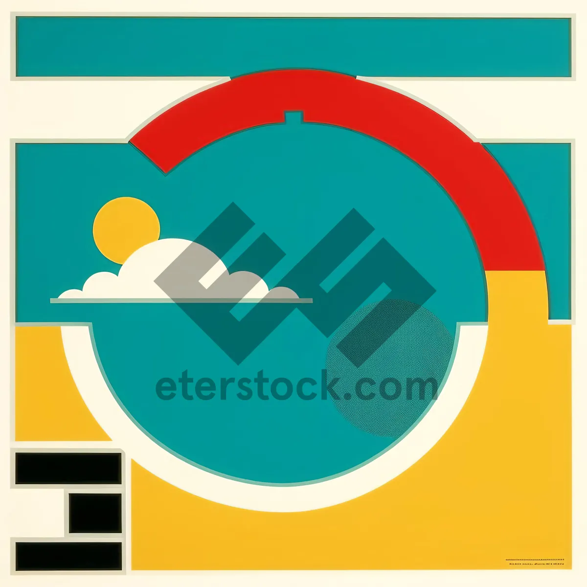 Picture of Round Design Icon - Symbolic Sign