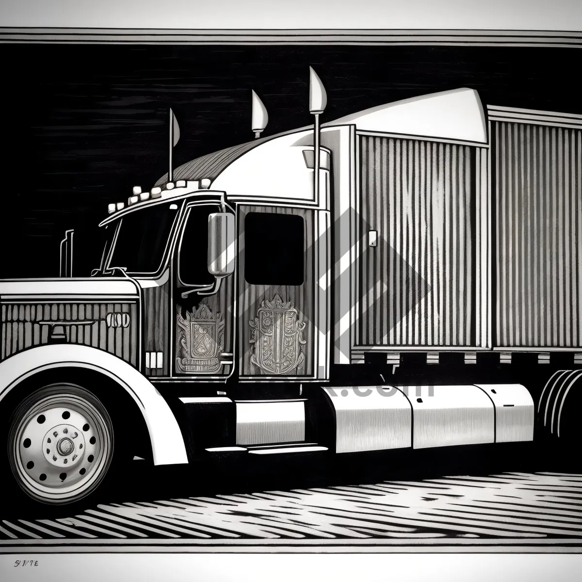 Picture of Transportation Truck - Reliable and Efficient Cargo Delivery