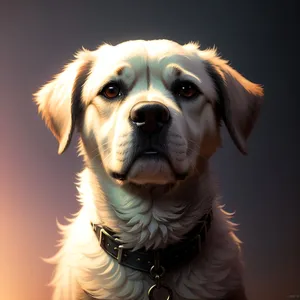 Golden Retriever Puppy - Adorable Studio Portrait