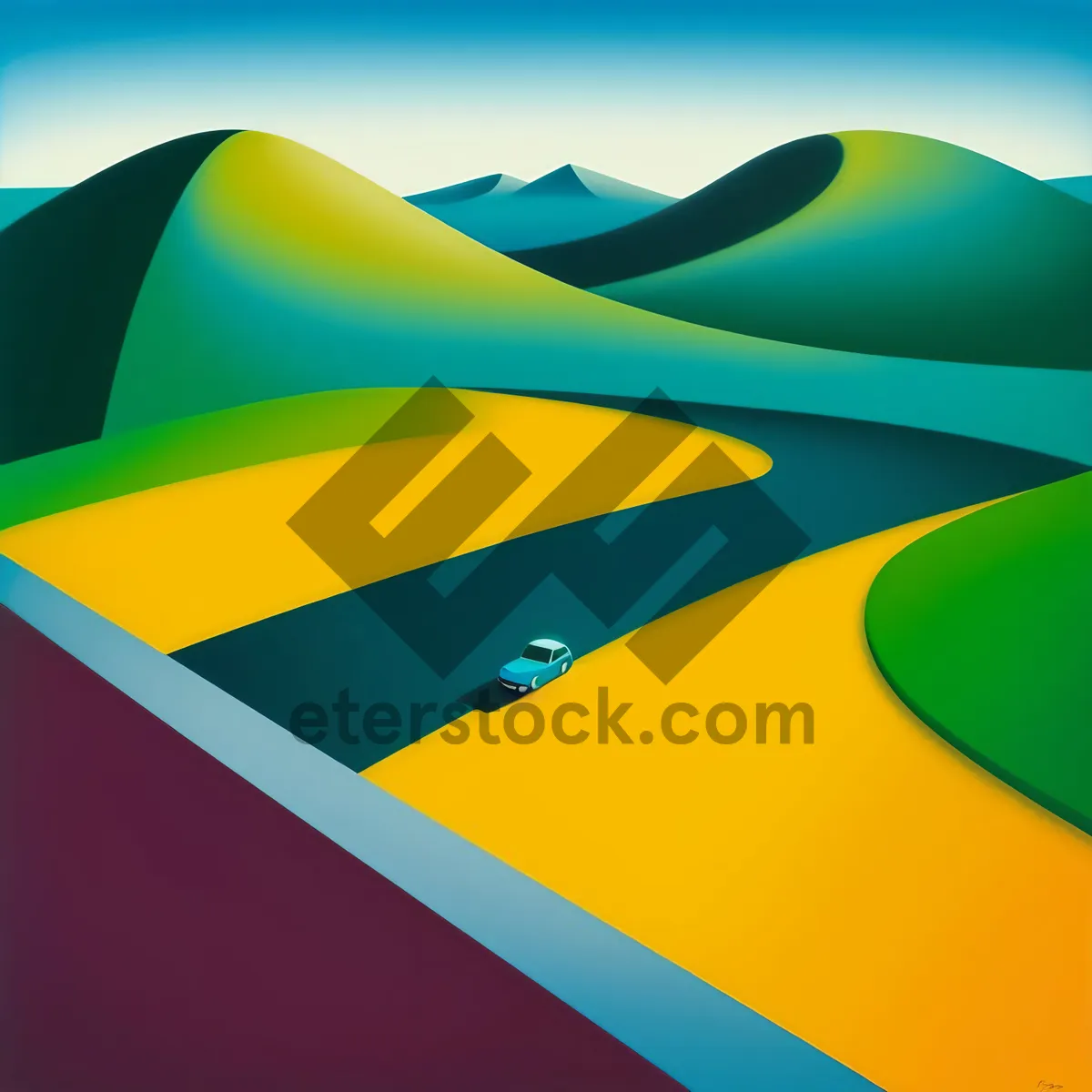 Picture of Abstract shape symbolizing country