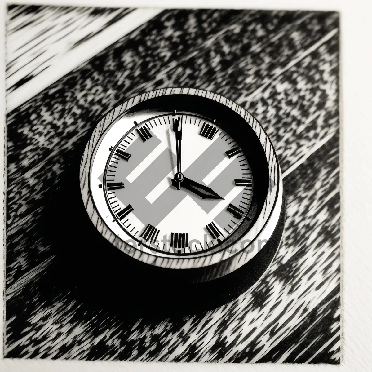 Picture of Vintage Analog Wall Clock with Minute Hand