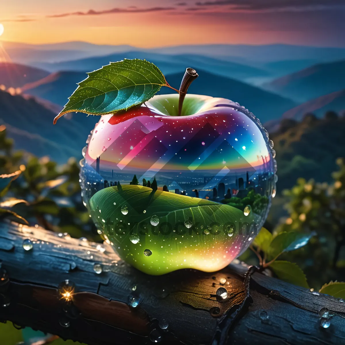 Picture of Fresh and Juicy Apple for a Healthy Diet