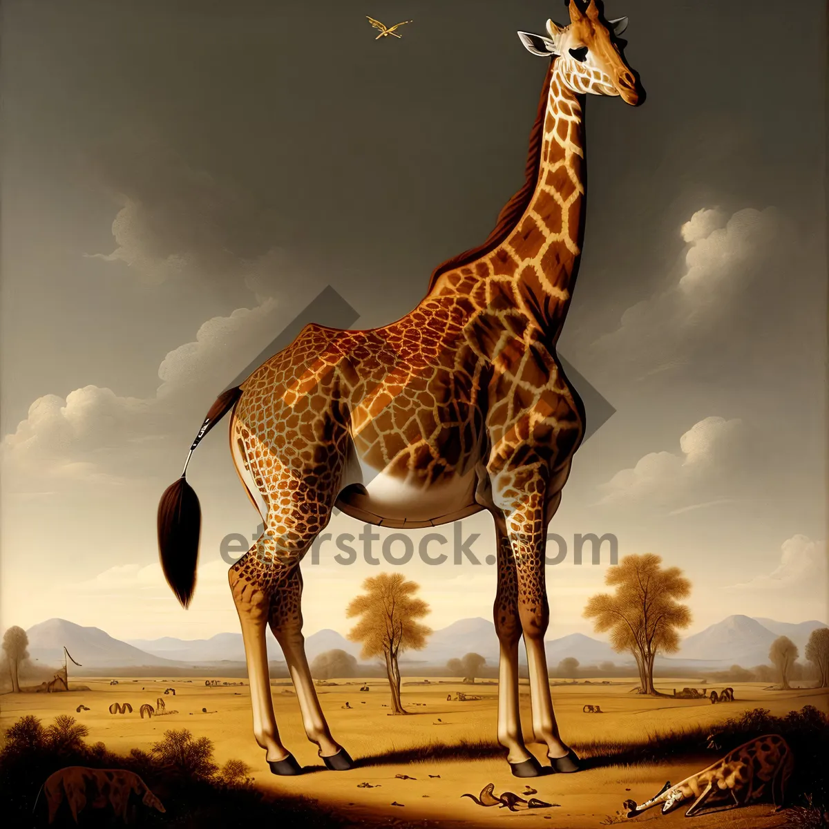 Picture of Graceful Giraffe in the Wild