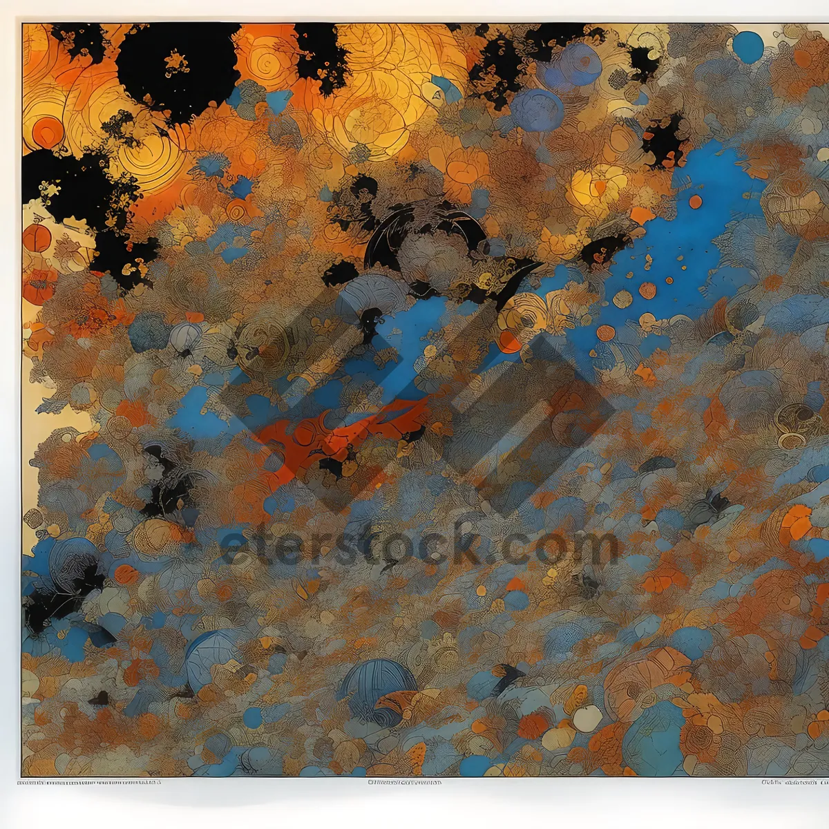 Picture of Vintage Rusty Steel Puzzle Tile Texture.