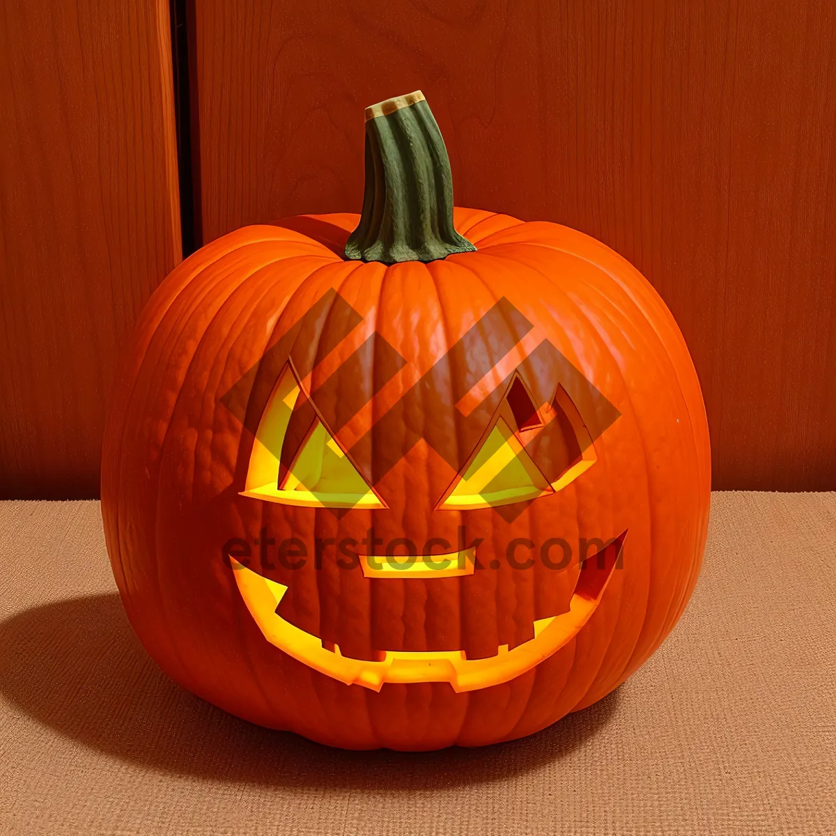 Picture of Jack o' Lantern Face Pumpkin Lamp Decoration