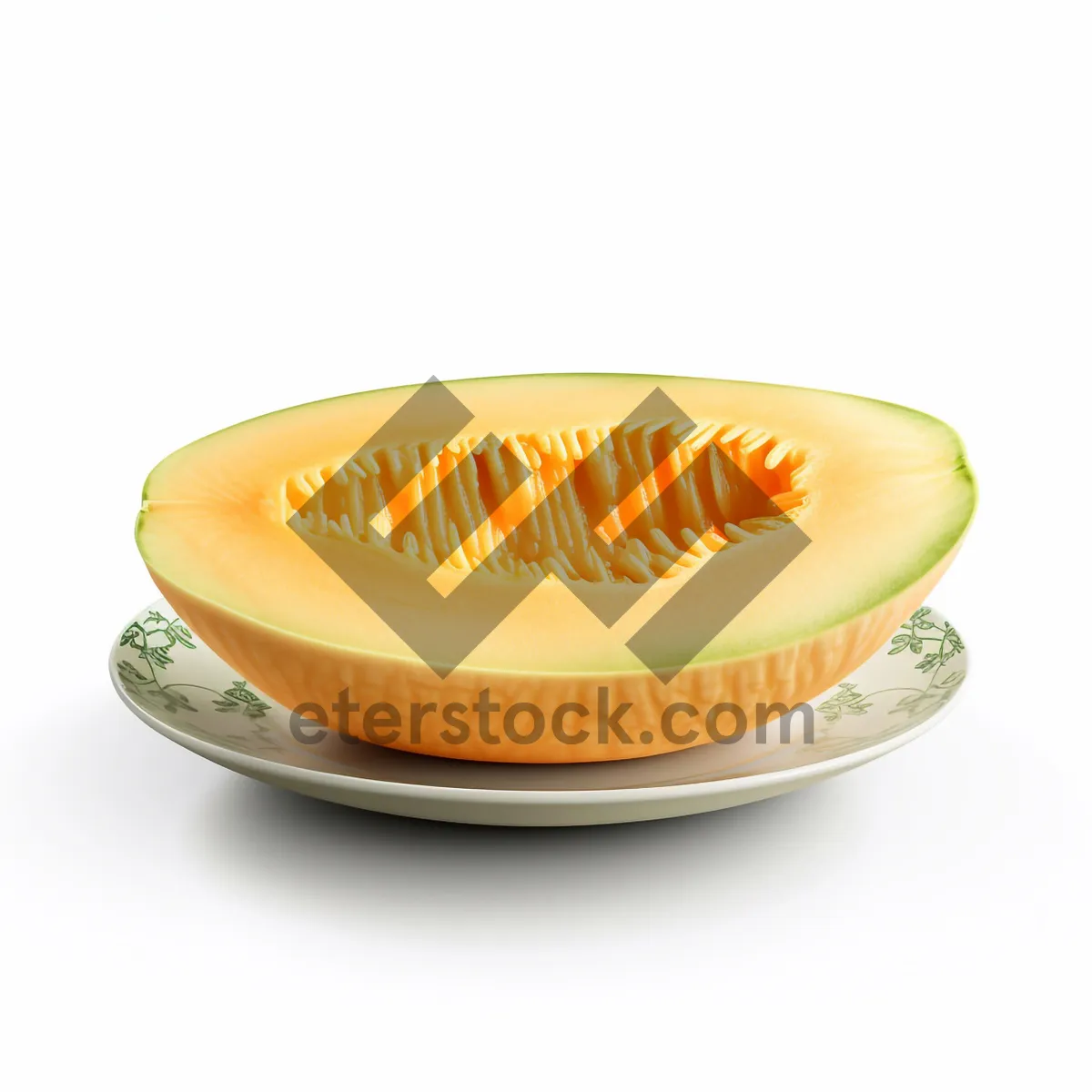 Picture of Fresh citrus fruit slice on a plate.