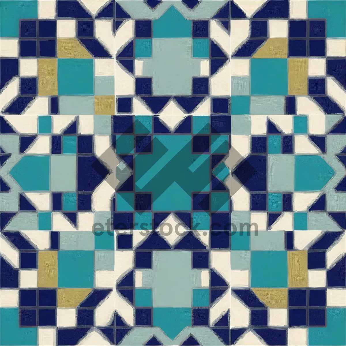 Picture of Geometric Colorful Mosaic Pattern Design