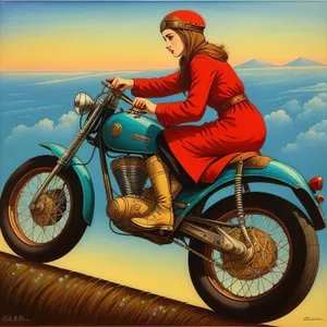 Thrilling Beach Motorcycle Ride at Sunset