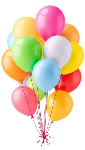 Colorful Balloon Party Icons Set