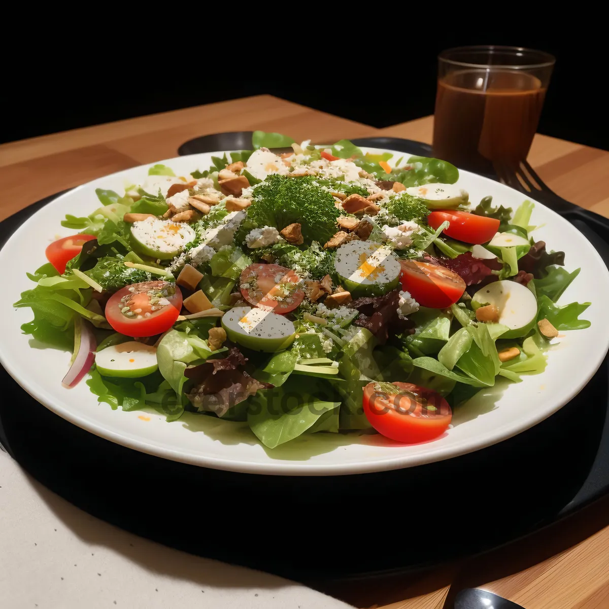 Picture of Delicious Grilled Vegetable Salad with Fresh Lettuce