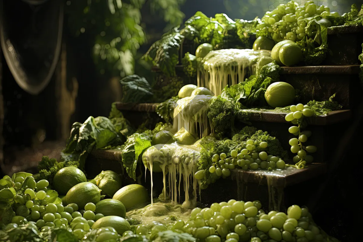 Picture of Fresh Fruit and Vegetables at Farmers Market