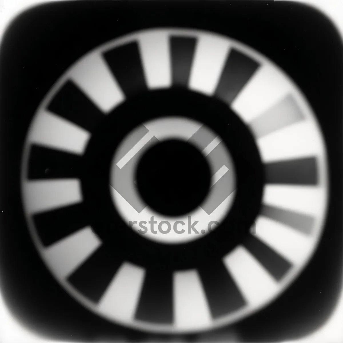 Picture of Black Metal Circle 3D Icon with Oil Filter Device