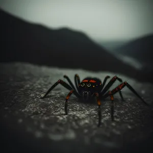 Close-up of a Black Widow Spider - Wildlife Close Shot