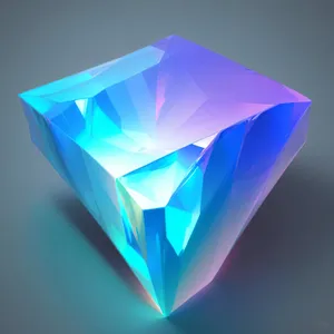 Shining Gem 3D Symbol Graphic Design