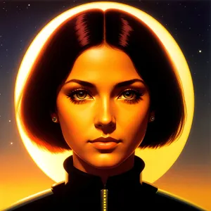 Mysterious Enchantress: Seductive Beauty with Smoky Eyes