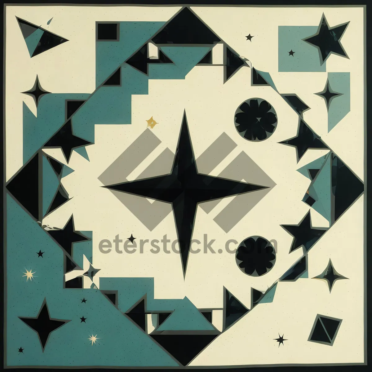 Picture of Star flag decoration graphic design symbol symbols.