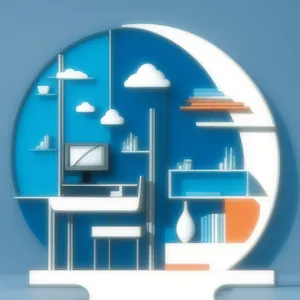 Shiny 3D Web Button - Graphic Design Icon