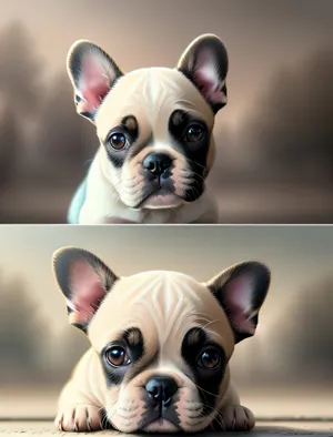 Adorable Terrier Bulldog - Purebred Pet Portrait