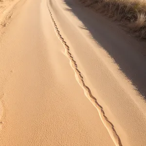 Sandy Summer Dunes: A Textured Desert Landscape