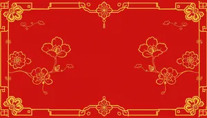 Floral Pattern Wallpaper Design with Holly and Plant Elements