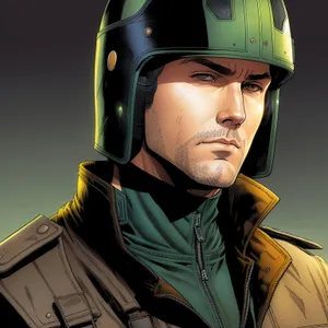 Male Construction Worker in Safety Helmet at Work Site