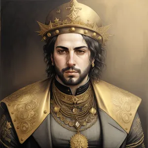 Golden Armor Fashion Portrait